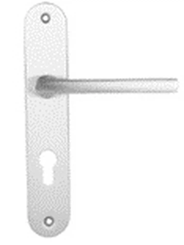 Griff und Platte aus Edelstahl